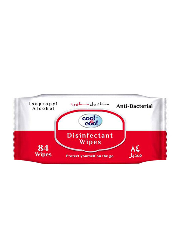 

Cool & Cool Disinfectant Wipes, 84 Wipes