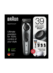 Braun Cordless & Rechargeable Multi Grooming Trimmer, BT 7240, Black/Grey