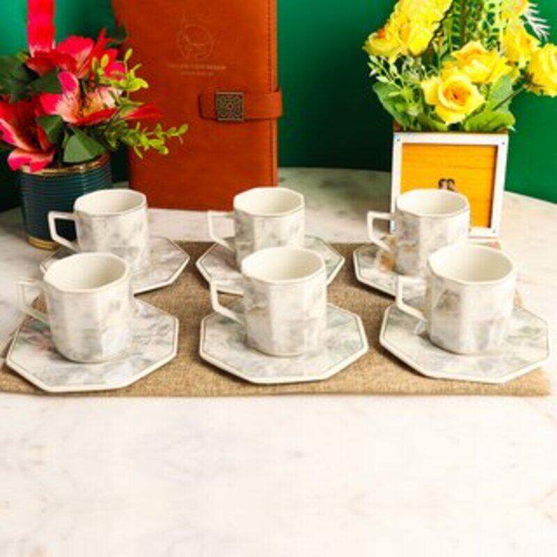 

Generic 6 Pcs Ceramic Cup & Sauser