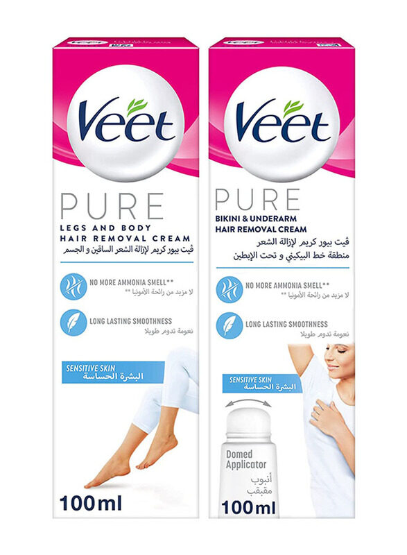 

Veet Sensitive Skin Hair Removal Cream, 2 x 100ml