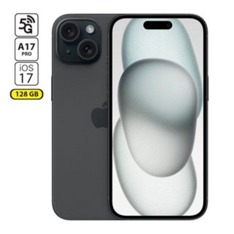 

Apple iPhone 15, 5G Smartphone 128GB, A17 Pro, IOS 17