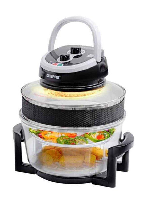 

Geepas 17L Turbo Halogen Oven, 1400W, GHO34048UK, Clear