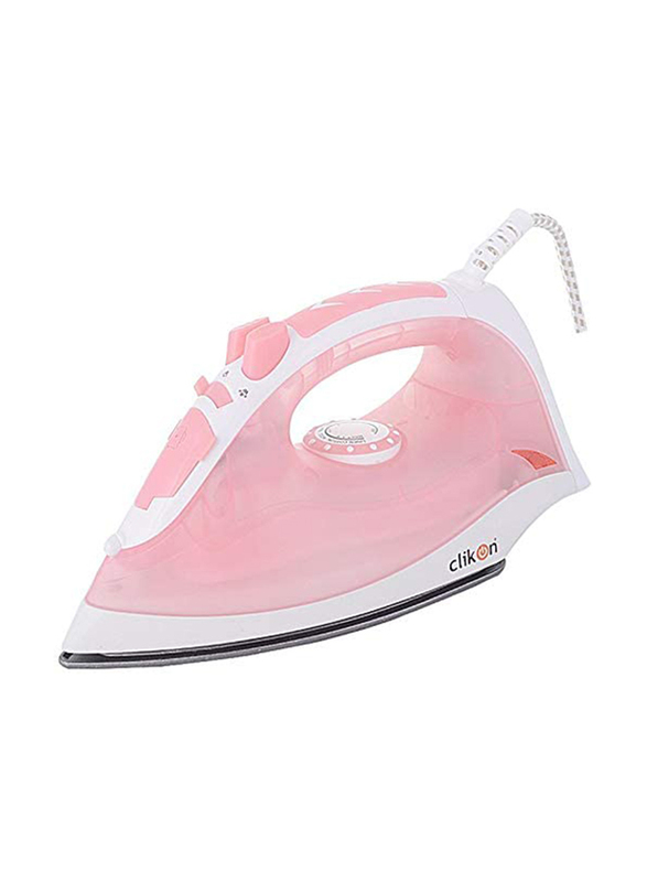 Clikon Steam Iron 2000W, CK4105, White/Pink