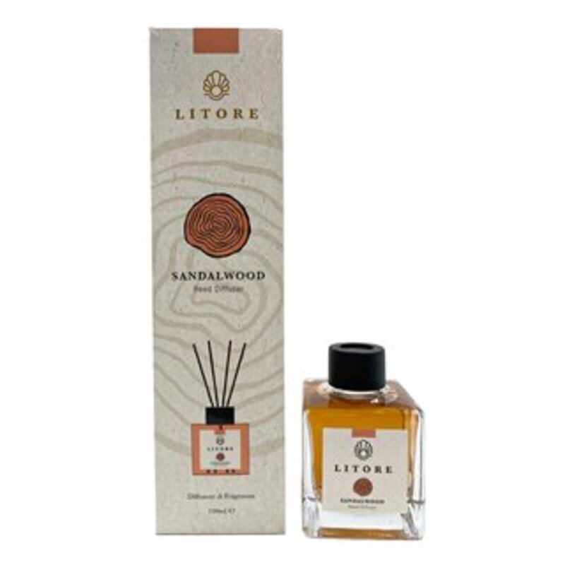 Litore Sandalwood  Reed Difuser,  100 ml