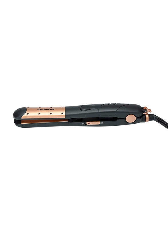 Olsenmark Ceramic Hair Straightener, OMH4020, Black/Rose Gold