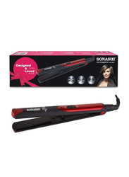 Sonashi Hair Straightener, 30W, SHS-2067, Red/Black
