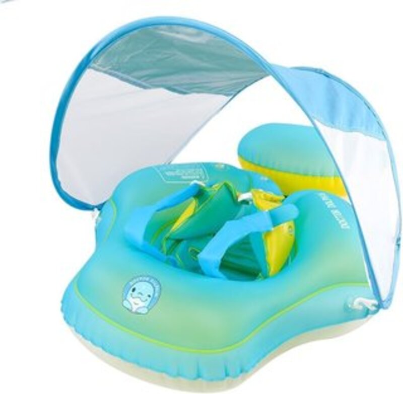 DOCTOR DOLPHIN  DD01121-BLUE, Baby Pool Float, Age 6 -30 Months