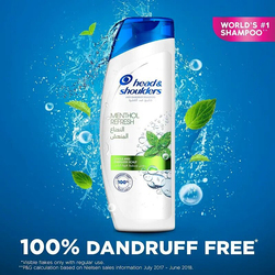 Head & Shoulders Menthol Fresh Shampoo, 2 Pieces, 400ml