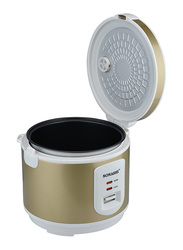 Sonashi 1.5L White Rice Cooker with Steamer Removable Cooking Pot & Auto Shut Off Function, SRC-515, Gold