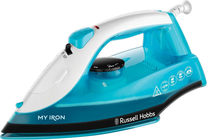 Russell Hobbs , My Iron Steam Iron, Ceramic Soleplate, 260 ml Water Tank with 2m Power Cord, Self Clean Function and Two Metre Power Cable