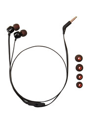 JBL Tune Wired In-Ear Earphones, T110, Black