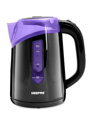 Geepas 1.7L Plastic Automatic Kettle, 2200W, GK38027, Black