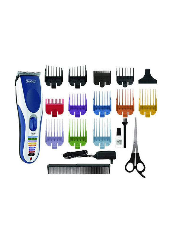 

Wahl Colour Pro Cordless Hair Clipper, 09649-1627, Blue/White