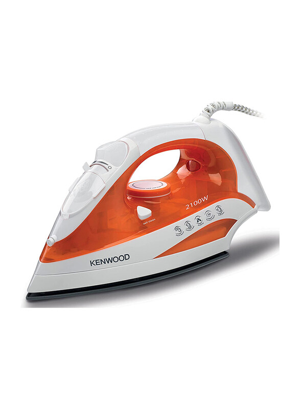 

Kenwood Electric Steam Iron, 2100W, STP50, White/Orange