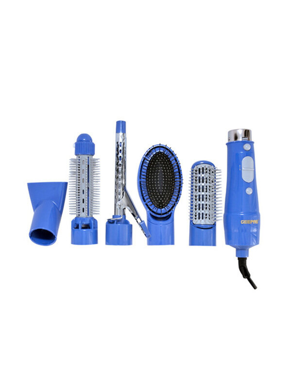 

Geepas 6-in-1 Multi-Functional Salon Hair Styler, GH715, Blue