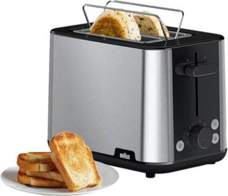 

Braun HT 1510BK , 2-slot Stainless Steel PurShine Toaster, Auto Off