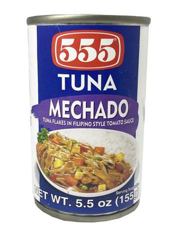 

555 Tuna Mechado Flakes in Filipino Style Tomato Sauce, 155g
