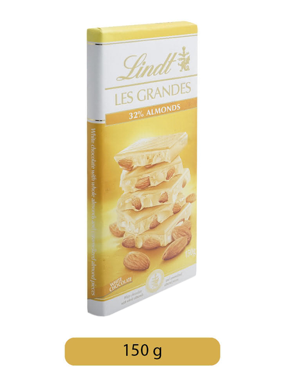 Lindt Les Grandes White Almond Chocolate, 150g