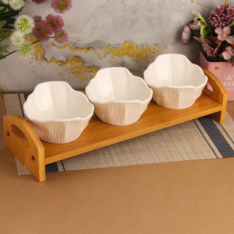 

Generic 3-Piece Serving Set, White