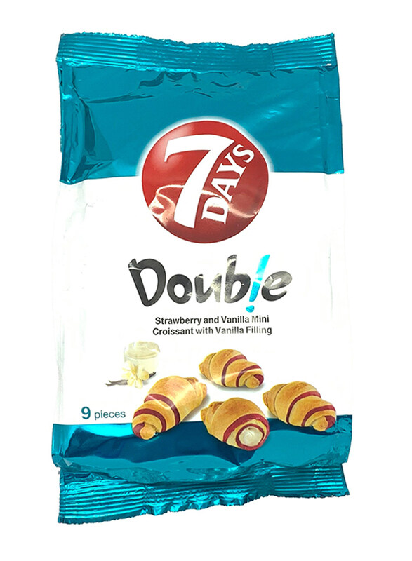 

7Days Double Mini Vanilla Croissant, 90g