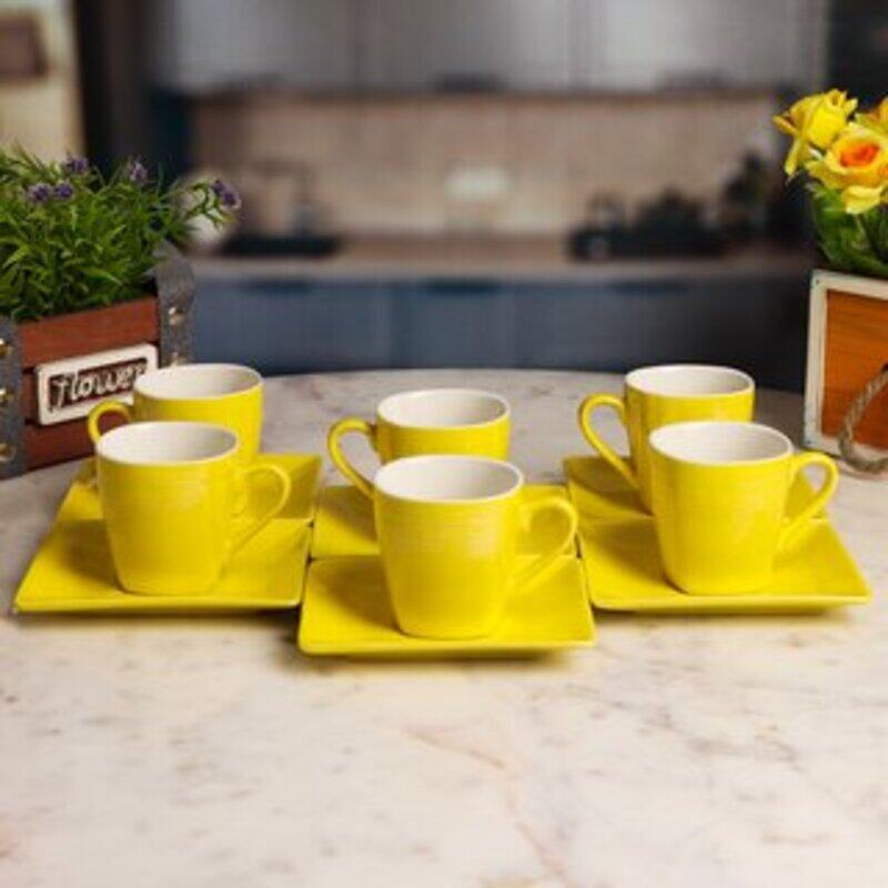 

Generic 6 Pcs Ceramic Cup & Sauser