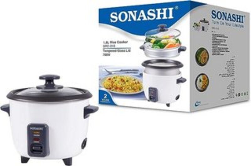 Sonashi SRC 318, 1.8 L Rice Cooker With Steamer