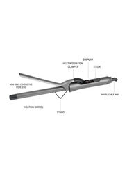 Afra 360 Swivel Cord Hair Curler with LCD Display & Adjustable Temperature, AF-360HCGY, Silver