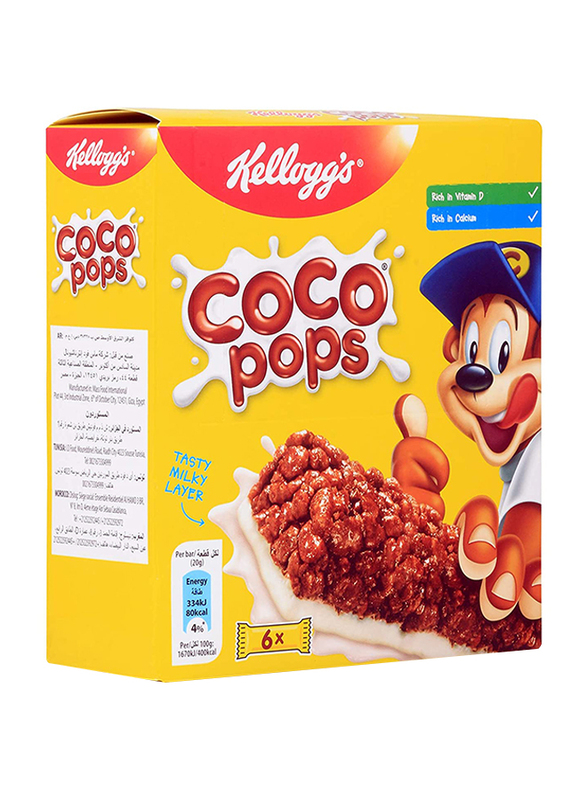Kellogg's Coco Pops, 6 Packs x 20g