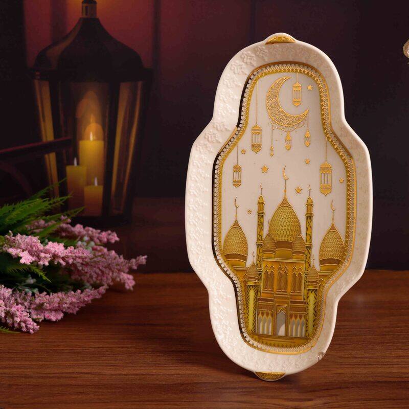 

Generic Tableware Ceramic Ramadan Plate, SD-41812, Multicolour