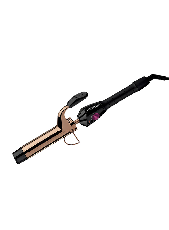 Revlon Pro Collection Rose Gold Curling Iron, RVIR1159, Rose Gold/Black