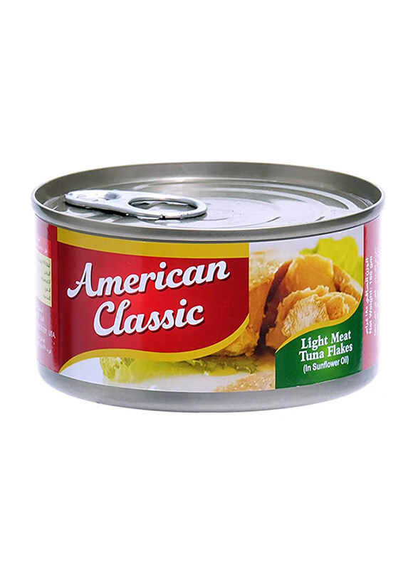 

American Classic Light Meat Tuna Flakes in Sunflower Oil, 185g