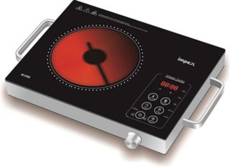 

Impex IR-2703 , 2000 W, Infrared Induction Cooktop With 8 Temperature Levels and 4 Digital LED Display