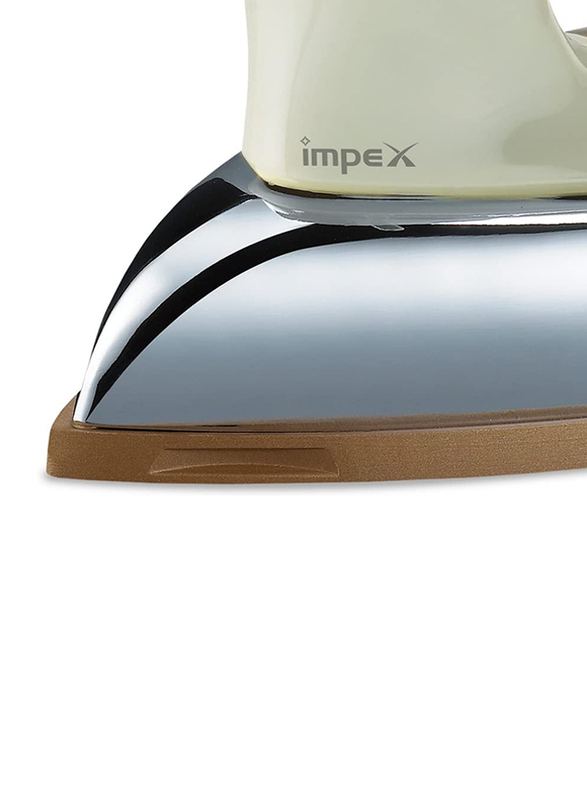 Impex Heavy Dry Iron 1200W, IB 201, White/Silver
