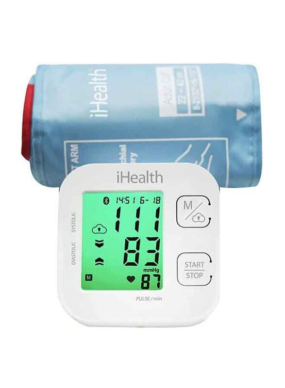 

iHealth Track Smart Upper Arm Blood Pressure Monitor, White