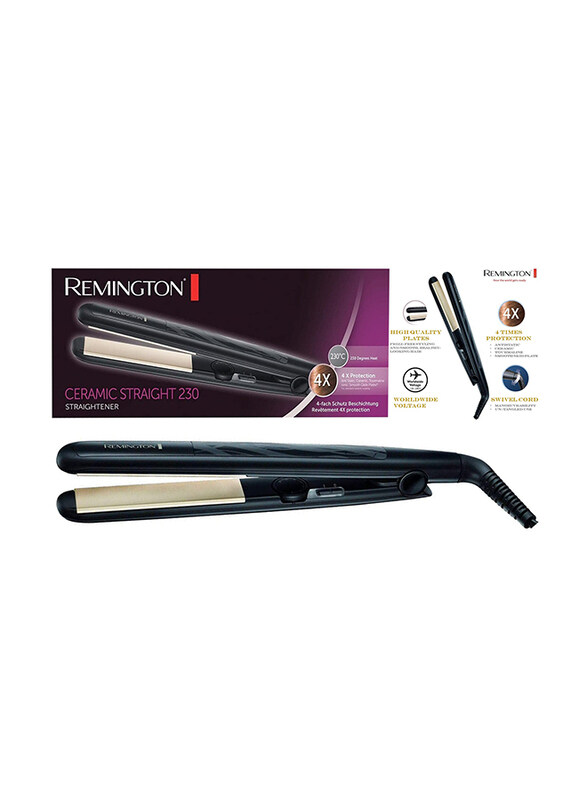 

Remington Ceramic Straight 230 Hair Straightener, S3500, Black