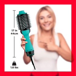 Revlon One Step Hair Dryer And Volumizer Hot Air Brush, RVDR5222TRB, Teal