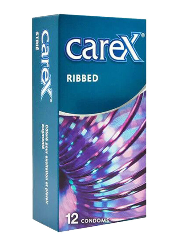 

Carex Ribbed Condoms, 12 Pieces