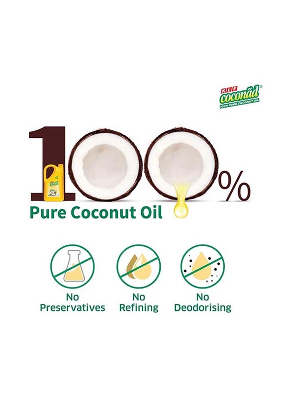 KLF Coconut Pure Coconut Oil, 2 Litre