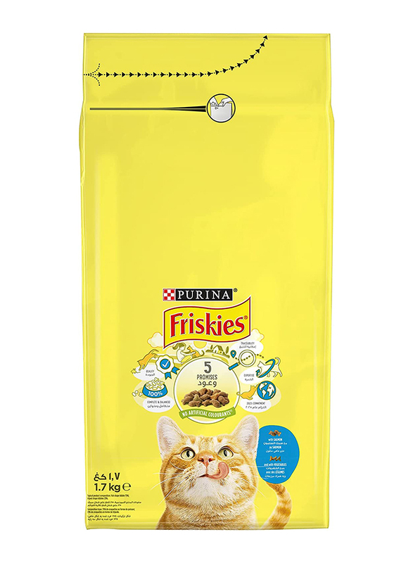 

Purina Friskies Salmon & Vegetable Cat Dry Food, 1.7 kg