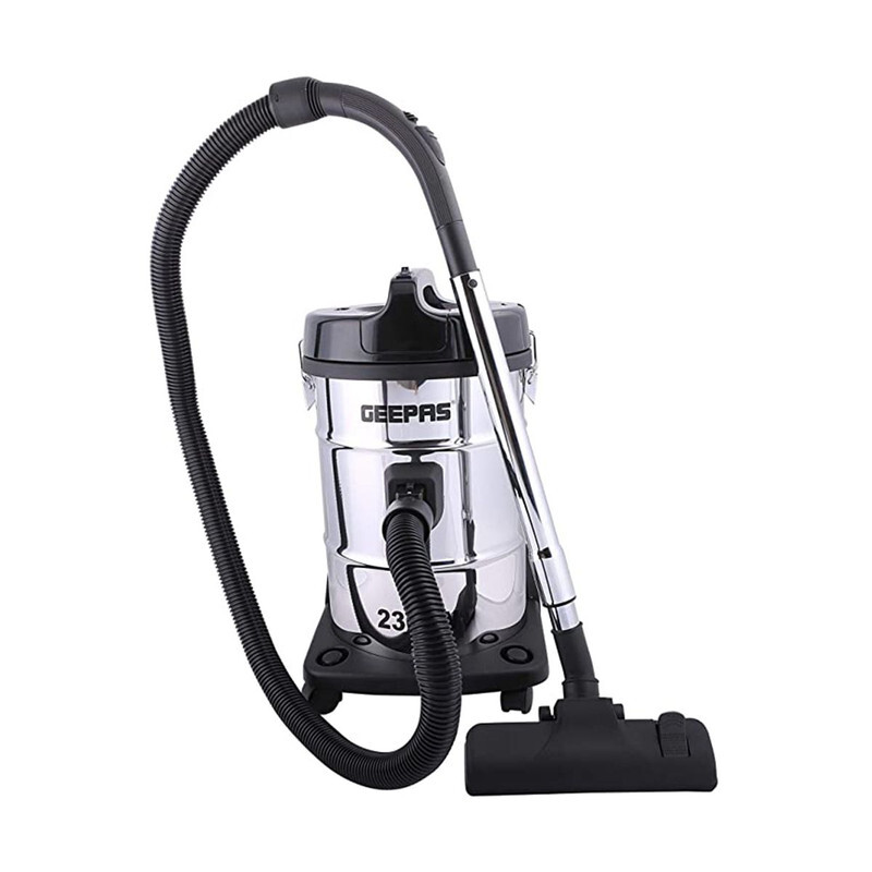 Geepas GVC2597, 2in1 Blow and Dry Vacuum Cleaner,  2300W ,Powerful Copper Motor,  Stainless Steel Tank , Dust Full Indicator