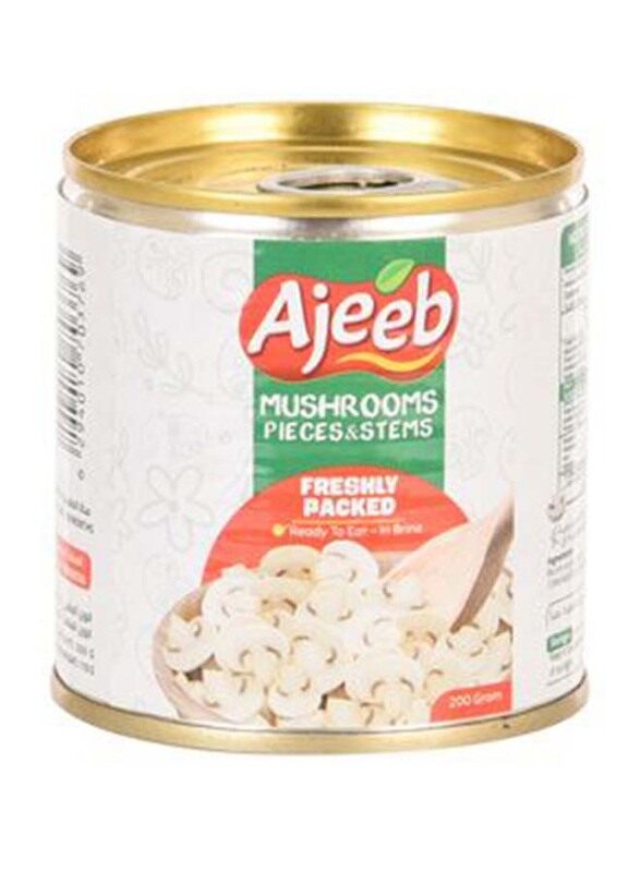 

Ajeeb Canned Mushrooms Pieces & Stems, 200g