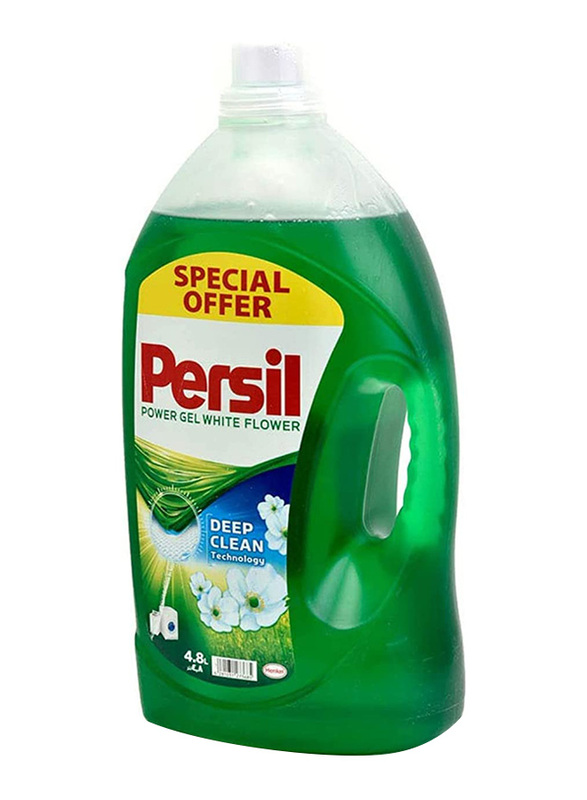 Persil Power Gel White Flower Liquid Detergent, 4.8 Liter