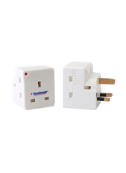 Terminator 3 Way Multi Adaptor, White