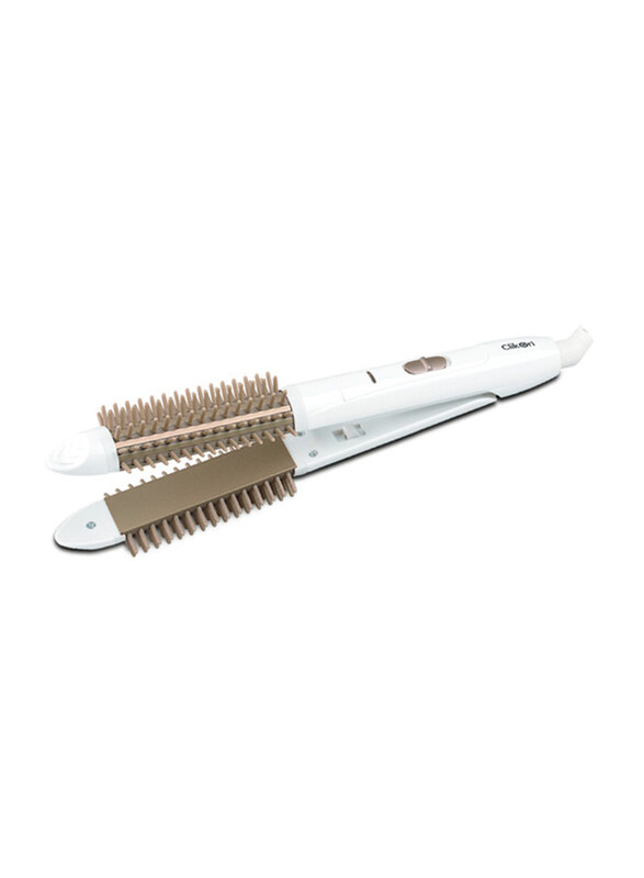 

Clickon Hair Straightener with Comb, CK3248, Beige/White