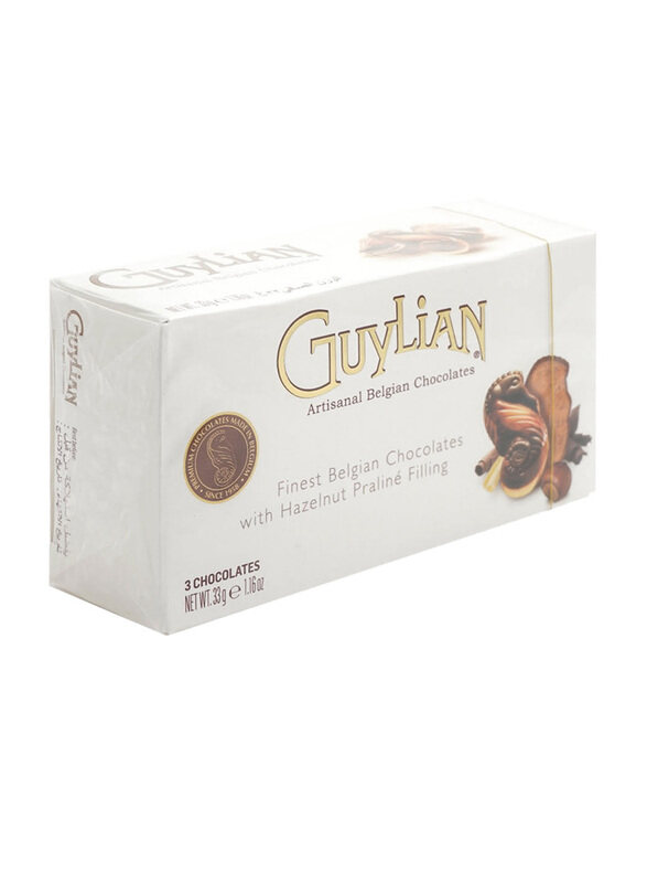 

Guylian Artisanal Belgian Chocolate with Hazelnut Praline Filling, 3 x 11g