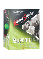 Kamasutra Superthin Condom, 3 Pieces