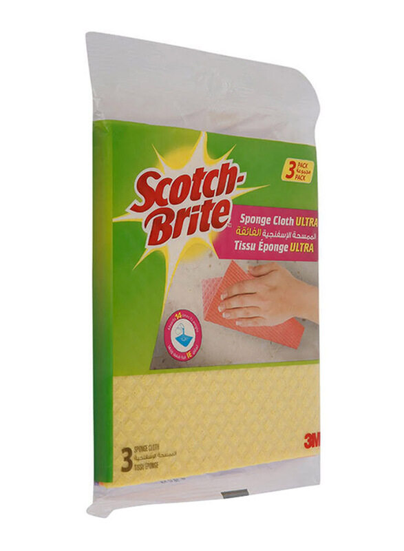 

3M Scotch Brite Sponge Cloth, 3 Pieces