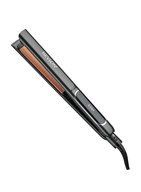 

Revlon Perfect Heat Extra Long Copper Glide Digital Styler Straightener, 125mm, Black