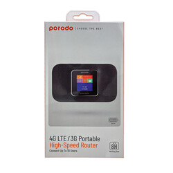 Porodo PD PRT4GR BK, 4G LTE,3G Portable High Speed Router