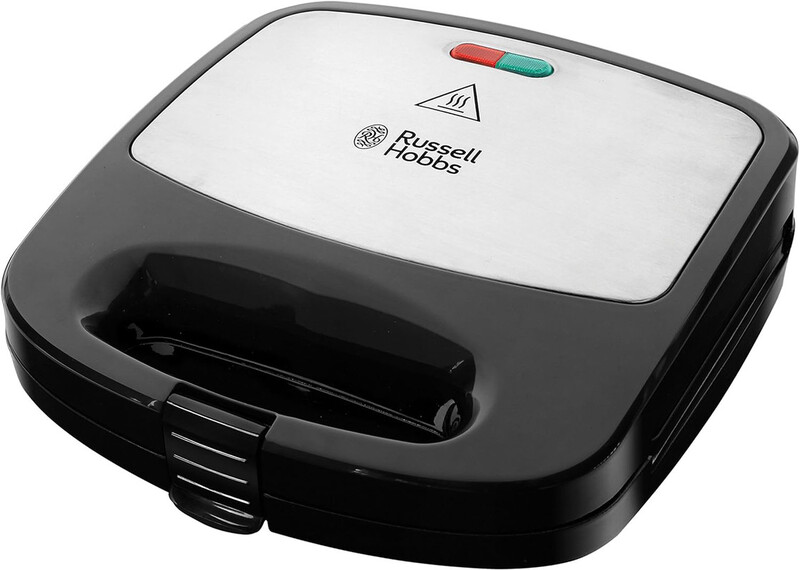 Russell Hobbs Non,Stick 3 in 1 Deep Fill Sandwich Grill, Panini, and Waffle Maker , with Indicator and Ready to Cook Lights for Safe Cooking